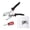 Black, variant on Adjustable Miter Shears Kit with Spare Thin Blades, 45°-135° PVC Trunking Angle Cutting Hand Tool
