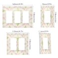thumbnail image 2 of Yayeee Rocker Switch Wall Plate 2-Gang 4.7"x4.6" Home Decorative Outlet Cover, Pastel Pink Geometric, 2 of 6