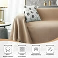 thumbnail image 4 of Sofa Covers Couch Covers for 3 Cushion Couch Sofa Slipcovers Sectional Sofa Covers for Dogs Geometrical Sofa Covers for Living Room (XX-Large, 91" x 134", Khaki), 4 of 15