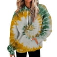 thumbnail image 2 of Women's Hoodies & Sweatshirts Women'S Long Sleeved Tie Dye Printed Casual Sportswear With Pockets, Women's Hoodies & Sweatshirts XL, 2 of 7