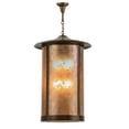 thumbnail image 2 of Meyda 119096 24 in. Fulton Prime Lantern Pendant, Antique Copper & Amber Mica, 2 of 5