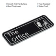 thumbnail image 4 of Uxcell The Office Sign Acrylic 6"x2" Self Adhesive Door Sign Sticker Waterproof Decor Black, 4 of 6