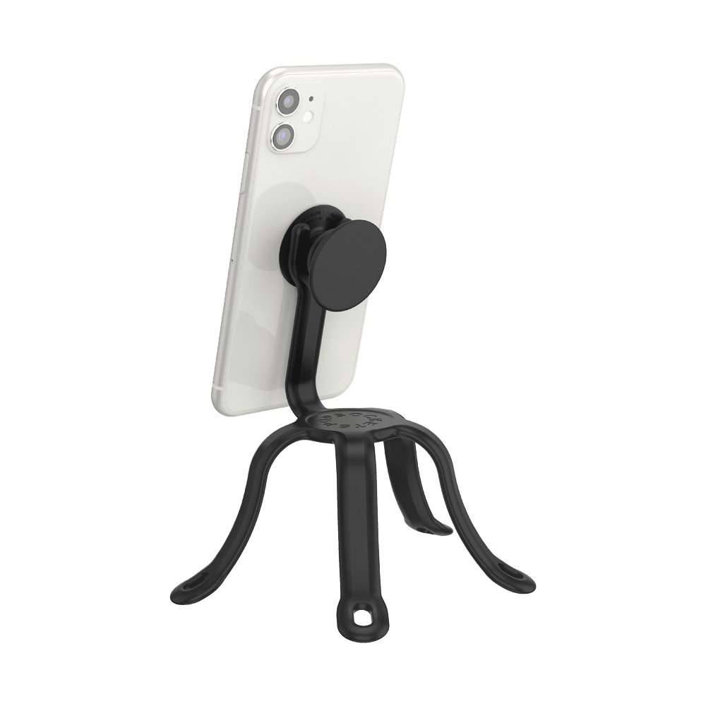 PopSockets Flexible Phone Mount & Stand, Black - Black