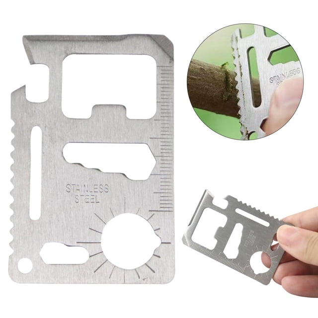 WHEANG Cheers.US 11 In 1 Pocket Stainless Credit Card Beer Opener Card Multi Functional Tool Perfect In Your Wallet