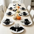 thumbnail image 5 of Halloween Ghost Felt Placemat, Non Slip Heat Resistant Dining Table Mat, Washable Reusable Flatware Mat for Kitchen Party Decor, Lazyguy, 5 of 6