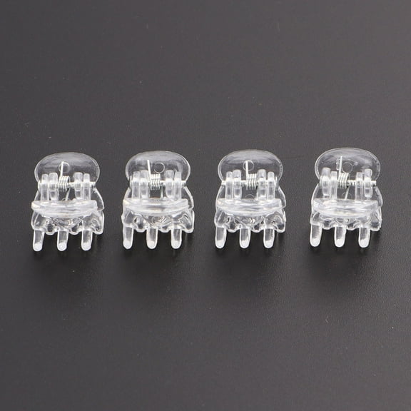 HEANUJJ 60pcs Transparent Mini Hair Clips for Women, Daily Use Hair Accessories for Styling