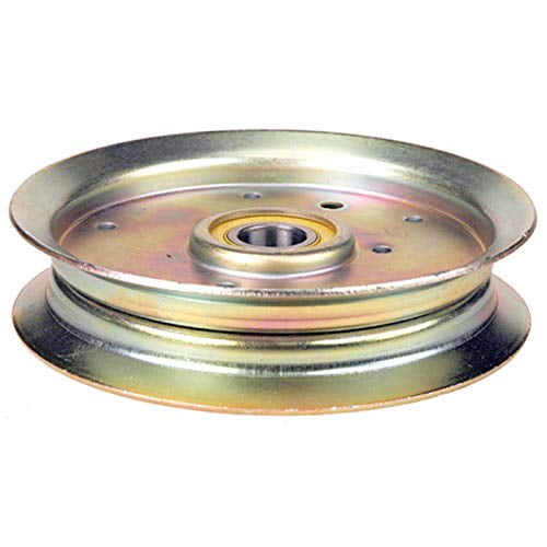 Flat Idler Pulley Fits John Deere AM135526 X300 Series 5-1/4" OD 0.669" ID