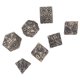 thumbnail image 5 of Dados sólidos de juguete, poliedro de Metal, número claro, juego de rol, dados rodantes, juego de juguete para mesa, barril plateado de bronce, 5 of 9