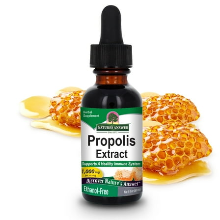 Nature’s Answer Propolis Extract 1,000 mg, Alcohol-Free Herbal Supplement, Immune Support Liquid, 1 fl oz