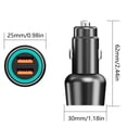 thumbnail image 5 of SIEYIO Car Charger Double USB Port Fast Charging Adapters Cigarettes Lighter Socket 100W, 5 of 8