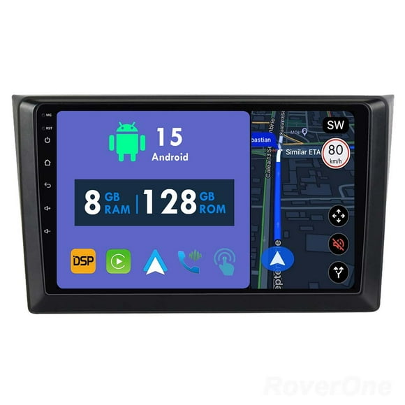 RoverOne 8GB+128GB Car Radio Bluetooth CarPlay GPS Navigation Stereo for Mazda CX9 CX-9 CX 9 TB 2006-2016