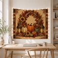 thumbnail image 5 of Lit Candle Rich with Harvest Still Life Arranged, Cozy Farmhouse for Farmhouse Decor Lovers, Aesthetic Wall Decor, Halloween Gift, Tapestry Wall Hanging for Dorm and Living Room, 5 of 7