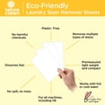 thumbnail image 3 of Nature Clean Natural Stain Remover for Clothes Laundry Strips Unscented 32 Count, Non-Toxic Advanced Stain Remover Treater Laundry Sheets, Plastic-Free Travel Stain Remover for Fabric Eco-Friendly, 3 of 9
