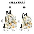 thumbnail image 2 of FORMRS Mini Backpack Purse for Women Quilted Travel Daypack Casual Shoulder Bag, White Watercolor Oranges, 2 of 7