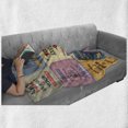 thumbnail image 6 of Saying Soft Flannel Fleece Throw Blanket, Words Pattern Success with Positive Attitude Themed Artwork Print, Cozy Plush for Indoor and Outdoor Use, 50" x 60", Yellow and Pink, by Ambesonne, 6 of 6