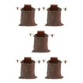 thumbnail image 2 of Soidarity Bolsa de forraje PU Mini Mushroom Cosecha Bolsa Llaves Monedas Contenedor Acampar al aire libre Cinturón marrón marrón 5piezas, 2 of 6