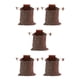 thumbnail image 2 of Soidarity Bolsa de forraje PU Mini Mushroom Cosecha Bolsa Llaves Monedas Contenedor Acampar al aire libre Cinturón marrón marrón 5piezas, 2 of 6