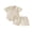 Khaki, variant on BemeyourBBs Newborn Baby Boy Summer Clothes Cute Infant Baby Boys 2 Pieces Outfit Short Sleeve Lapel Neck Striped Print Romper and Elastic Waist Pockets Shorts Set