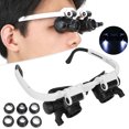 thumbnail image 3 of Magnifier Glasses, Head-Mounted Magnifier Reliable Practical  For Maps For Documents For Reading Newspapers, 3 of 8