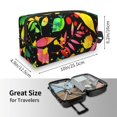 thumbnail image 4 of XMXT Large Capacity Makeup Pouch Bag, Colorful Plant Leaves Make Up Storage Bag Cosmetic Travel Toiletry Bags for Women Men, One Size, 4 of 9