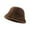 Coffee, variant on Riforla Fisherman Hat for Autumn Winter Adjustable Warm Solid Color Bucket Hat for Outdoor Activities Bomber Hats Coffee