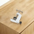 thumbnail image 4 of Aluminum Alloy Base Desk Lamp I-Shaped Clamp Bracket Desktop Fixed Bracket Clamp White, 4 of 10