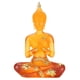 thumbnail image 1 of Estatua de Buda Sentado, Estatua de Buda Sentado Transparente Estatua de Buda de Resina Suministros Budistas Impulsados por el Rendimiento, 1 of 8