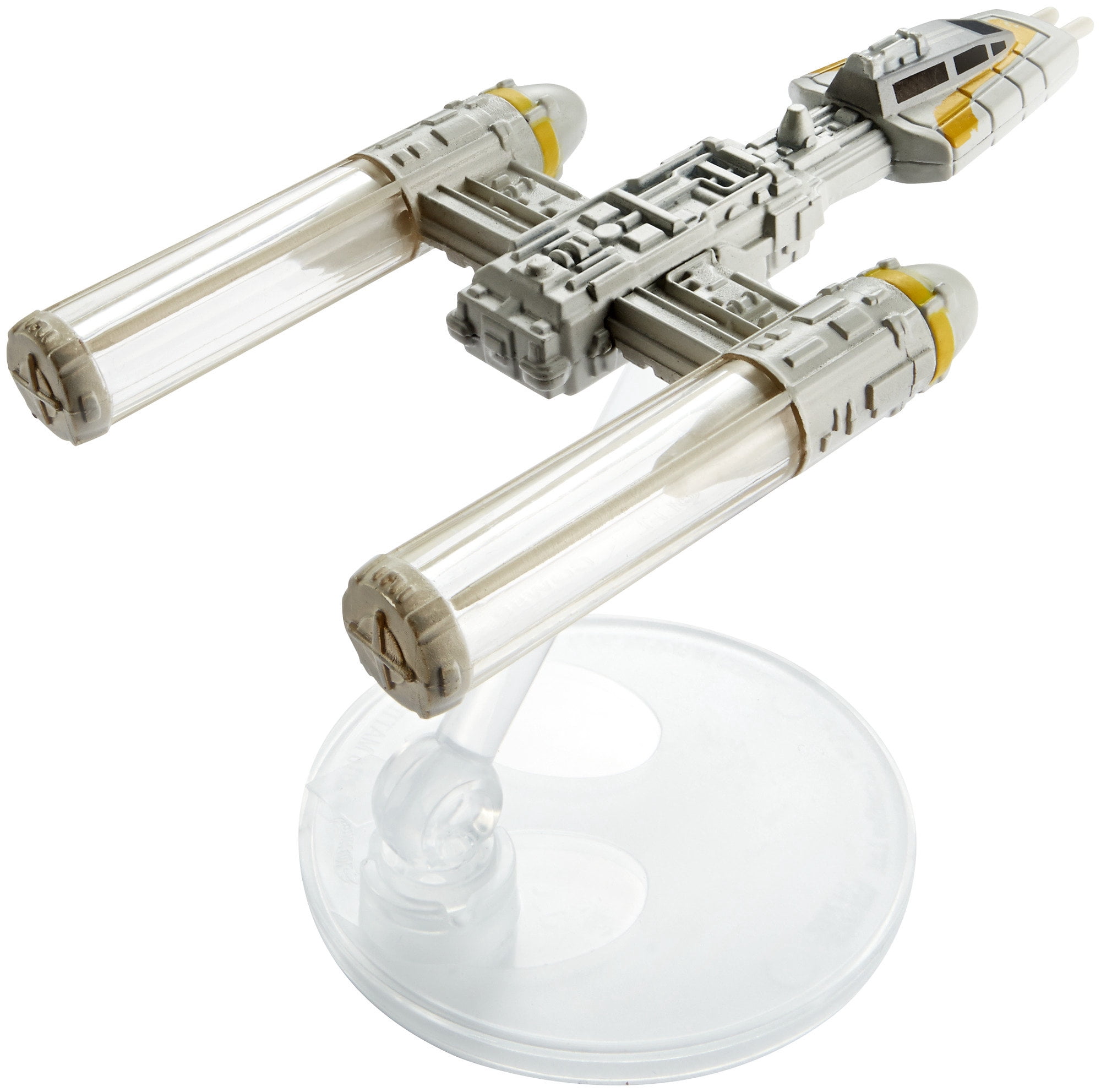 Hot Wheels Mattel Starship Y-Wing Fighter Spaceship Vehicle Playset (2 Pieces)