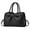 Black, variant on Women Office Elegant Large Capacity Tote Solid Color Sweet Vegan Leather Cute Bow Purse Handbag Top Handle Elegant Crossbody Satchel Purses Satchels