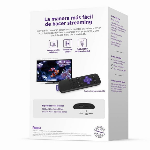 Dispositivo Streaming Roku Express Mod 3960 Reacondicionado