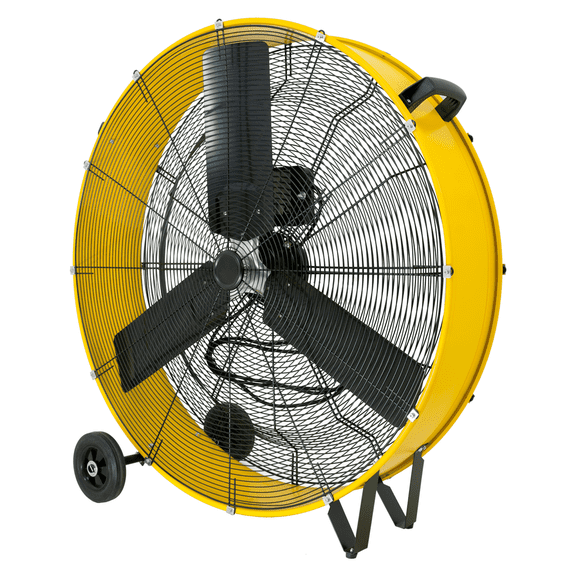 36 Inches 20900 CFM Heavy Duty High Velocity Barrel Floor Drum Fan with DC Brushless Motor, Stepless Speed Adjustment for Workshop, Garage, Commercial or Industrial, UL Safety Listed