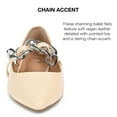 thumbnail image 4 of Journee Collection Womens Metinaa Ballet Pointed Toe Slip On Flats, 4 of 7