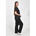 thumbnail image 2 of Conjunto casual blusa + pantalon Roman Fashion /Juvenil, 9006 (Negro) negro M, 2 of 5
