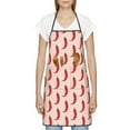thumbnail image 2 of ZNDUO Cartoon Pepper Pattern Apron, Adjustable Bib Soft Chef Aprons, 2 of 8