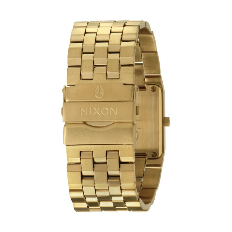 Nixon Men's A085504 The Ticket White Dial Gold Plated