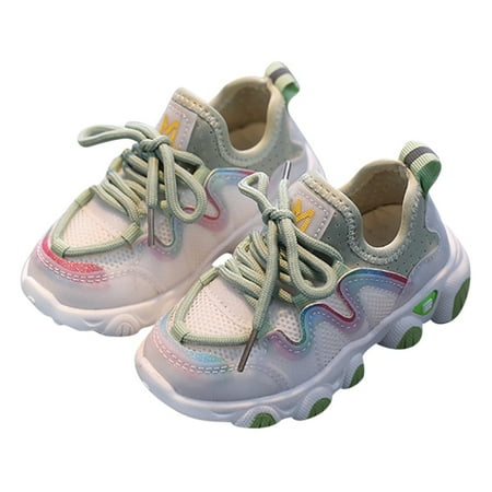 

Little Boys Girls Breathable Anti-Slip Cartoon Shoes Sneakers Toddler Soft Soled First Walkers
