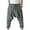 1#Dark Gray, variant on Bazeneo Linen Trousers Mens Smart Casual Harem Pants Elastic Waist Drop Crotch Hippie Trouser Fashion Solid Colour Hip Hop Bottoms Summer Lightweight Jogging Bottom Y2K Streetwear