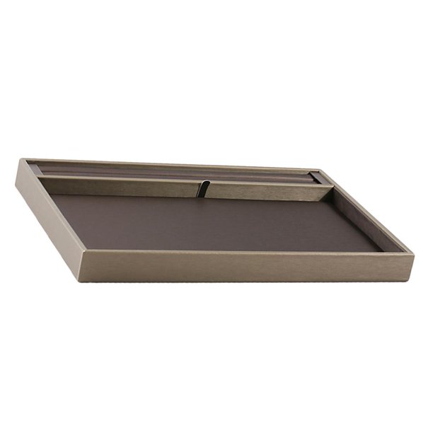 Bandeja organizadora de pendientes - Bandejas apilables Tapa - Vitrina de almacenamiento de joyería clásica Cajón Cómoda - Pendiente Collar Sop Grande