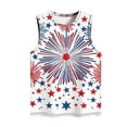 thumbnail image 4 of Frostluinai Womens USA Independence Day Sleeveless Shirts Crew Neck Stars Striped Tanks Fashion Fourth July Tee Shirts Plus Size Tank Tops, 4 of 5