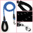 thumbnail image 4 of YOHKOH 5' Nylon Dog Leash, White Camouflage, Strong with Padded Handle, Reflective Threads, 4 of 5