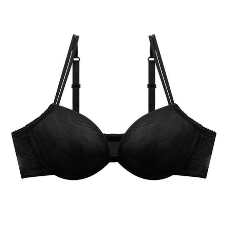 skpabo Women s Comfy Bras Push Up Bra Corset Bra Non-Steel Ring Non-Marking Top Support Underwear Comfortable Gathering Anti-Glare Fixed One-Piece Bra for Work Office Size