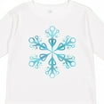 thumbnail image 4 of Inktastic Icy Blue Winter Snowflake Boys or Girls Long Sleeve Toddler T-Shirt, 4 of 5