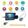 thumbnail image 3 of 4.3" Inch 1000tvl Underwater Fishing Video Camera Kit 12 PCS LED IR Lights Fish Finder Lake Under Water Fishing Cam ,Cool Gifts for Fishing, 3 of 7