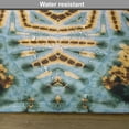 thumbnail image 6 of Ambesonne Hippie Place Mats Set of 4, Tie Dye Grunge, Standard Size, Yellow and Blue, 6 of 6