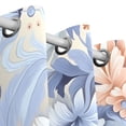 thumbnail image 3 of Large Watercolor Flower Blackout Curtains 72 inch Length 2 Panels Grommet Drapes for Bedroom Living Room 72x55, 3 of 6