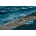 thumbnail image 2 of Al-Nasser, Nasser 14x11 White Modern Wood Framed Museum Art Print Titled - Malecon Beach, 2 of 4