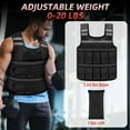 thumbnail image 2 of Adjustable Weighted Vest for Women and Men, 1-11 lbs/2-22 lbs/2-32 lbs Weighted Vest for Running, Walking, Strength Training with Reflective Strip & Storage Bag, 2 of 7