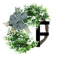 thumbnail image 1 of Unique Last Name Year Round Front Door Wreath With Bow Welcome Sign Garland 26 Letter Farmhouse Wreath For Front Door Spring All Mini Window Battery Powe Wreath Lights Solar Powe Wreath, 1 of 3