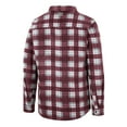 thumbnail image 3 of Men's Colosseum Maroon/White Loyola Chicago Ramblers Ellis Plaid Full-Snap Shirt Jacket, 3 of 3