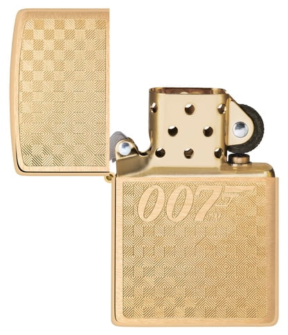 Zippo Lighter - Customized Engraved Message B Bond Bt 007 Gun Logo 46298